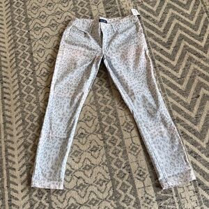 dELiA*s Women's Gray Leopard Print Skinny Jeans